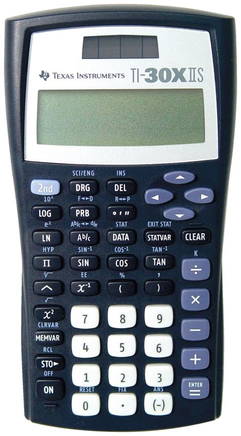 Texas instrument ti-30x iis - The operation keys are light blue. Mathematical operation keys are mostly arranged vertically on the right side of the instrument, and scroll keys occupy a square on the upper right. The key you need for the square root calculation – the "2nd" key – is on the upper left. The other key you need for the square root calculation is the x 2 key.